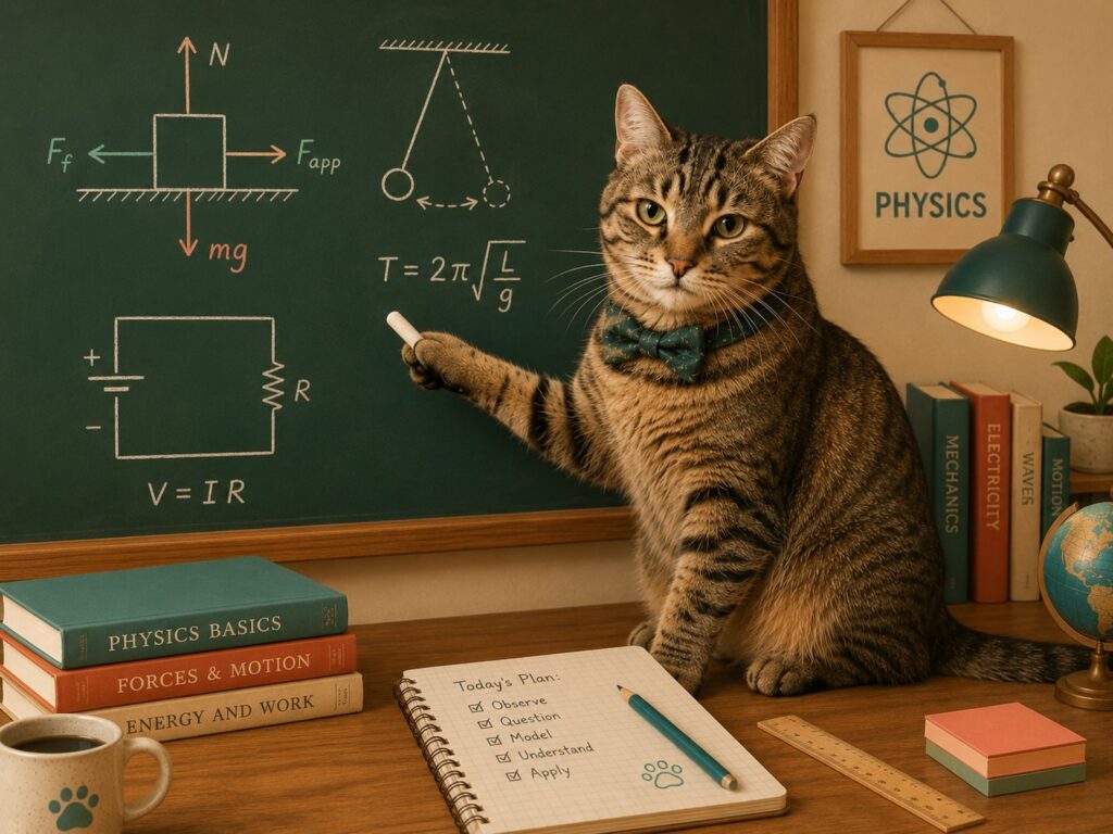 Mika le chat professeur de physique
